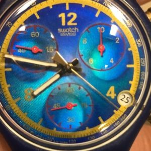 Vintage Swatch Chrono Olympic Gold Medal  SCZ400